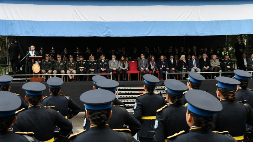 Jaldo encabezó el acto central por los 83 años del Instituto de Enseñanza de la Policía