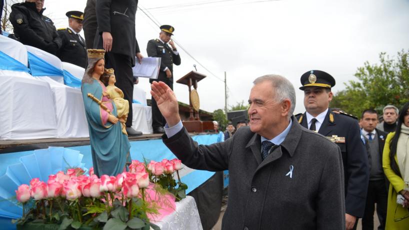 Jaldo participó de las fiestas patronales en la comuna de Manuel García Fernández