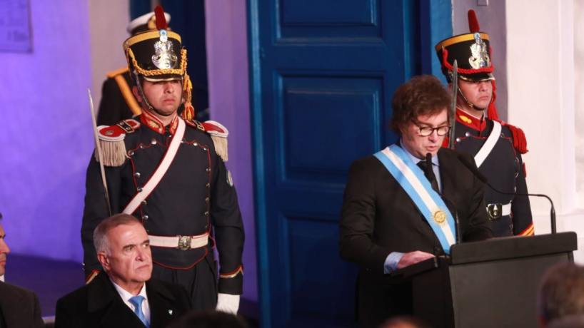 Desde Casa Histórica, Milei llamó a reconstruir las bases de la Argentina