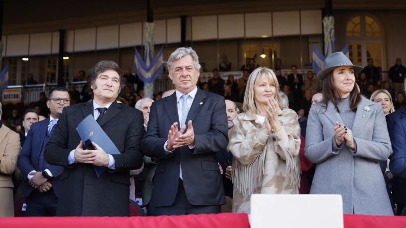 Tenso reencuentro: así fue el saludo entre Milei y Villarruel en la Sociedad Rural - Tucumán