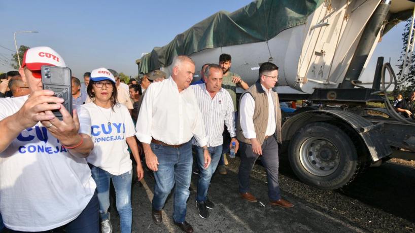 Jaldo dio inicio a las obras de repavimentación de la “interpueblos”