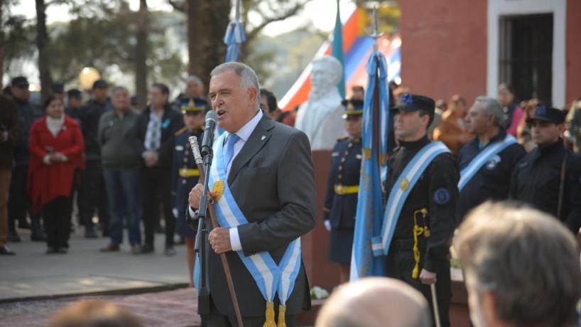 Jaldo encabezó el acto oficial por un nuevo aniversario del fallecimiento de San Martín