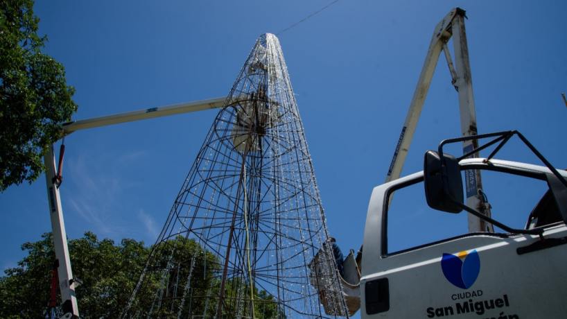 Árboles navideños, luces y guirnaldas: florece el espíritu de las Árboles navideños, luces y guirnaldas: florece el espíritu de las Fiestas en San Miguel de Tucumán - Tucumán