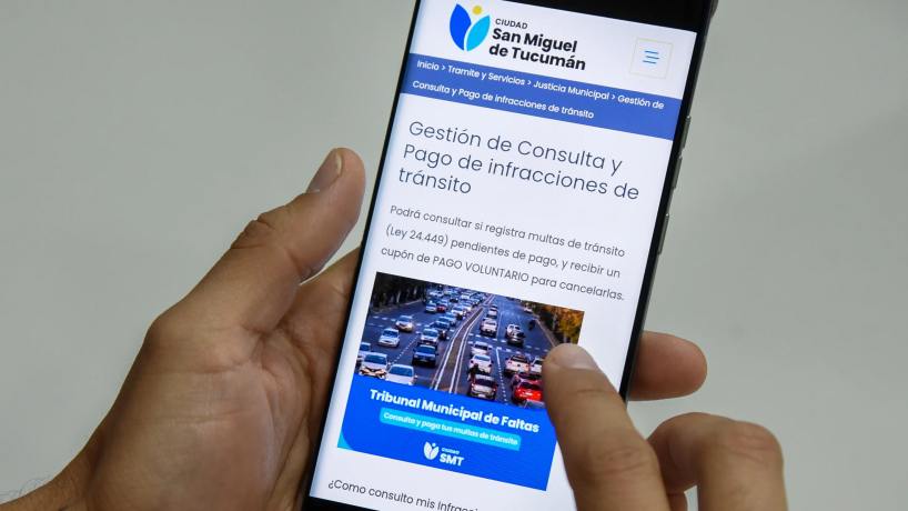 Paso a paso, cómo pagar una multa de tránsito de forma digital en San Miguel de Tucumán - Tucumán