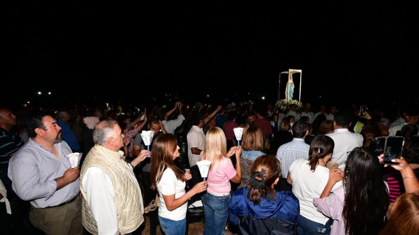 Jaldo participó del cierre de las festividades de la Virgen de Lourdes