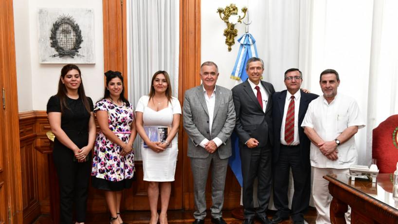 Jaldo recibió a las autoridades de la Iglesia de Jesucristo de los Santos de los Últimos Días y Family Search